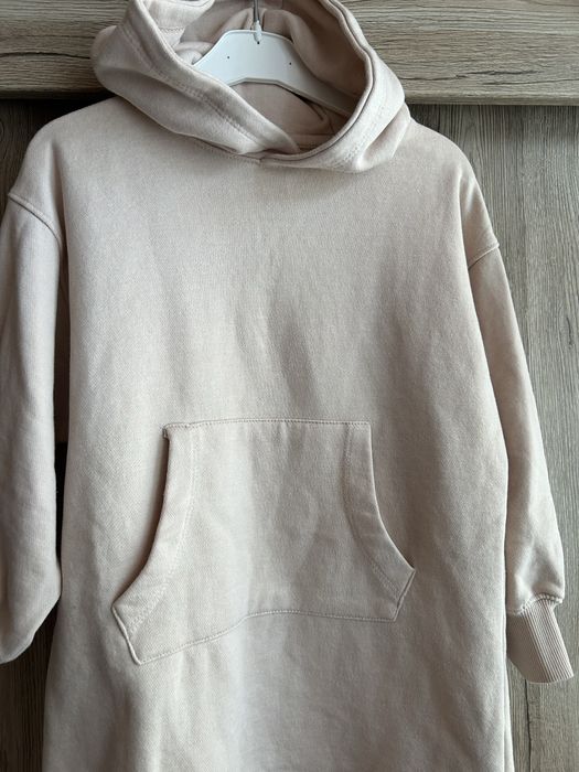 ZARA плътна рокличка с качулка размер 122