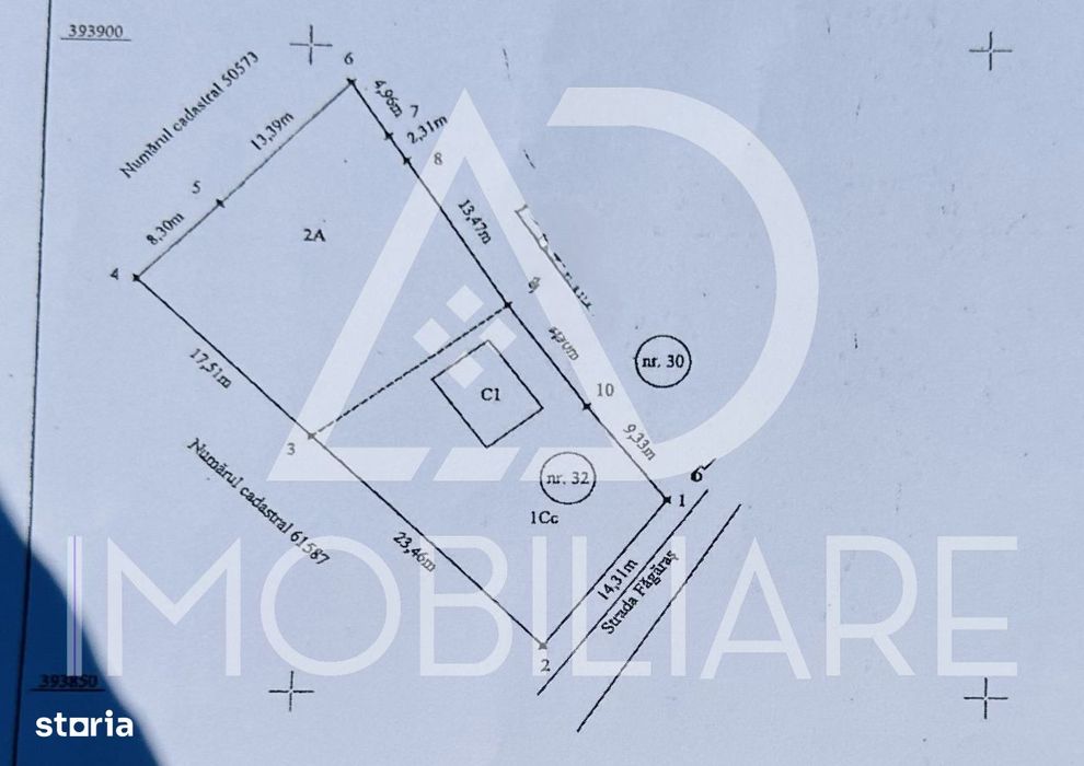 Teren intravilan + casă,strada Făgăraș,Zonă excelentă, aproape de Mall