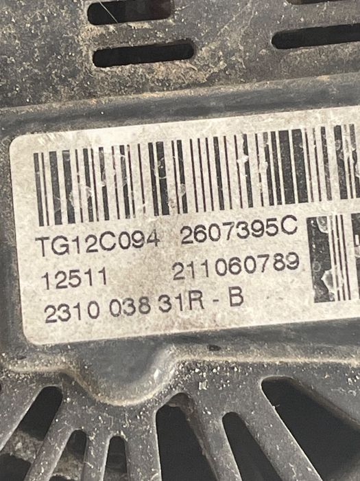 Alternator Dacia Duster 2010 - > 1.5Dci 231003831R