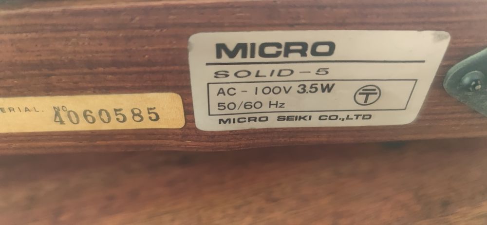 виниловый проигрыватель MICRO SEIKI SOLID-5