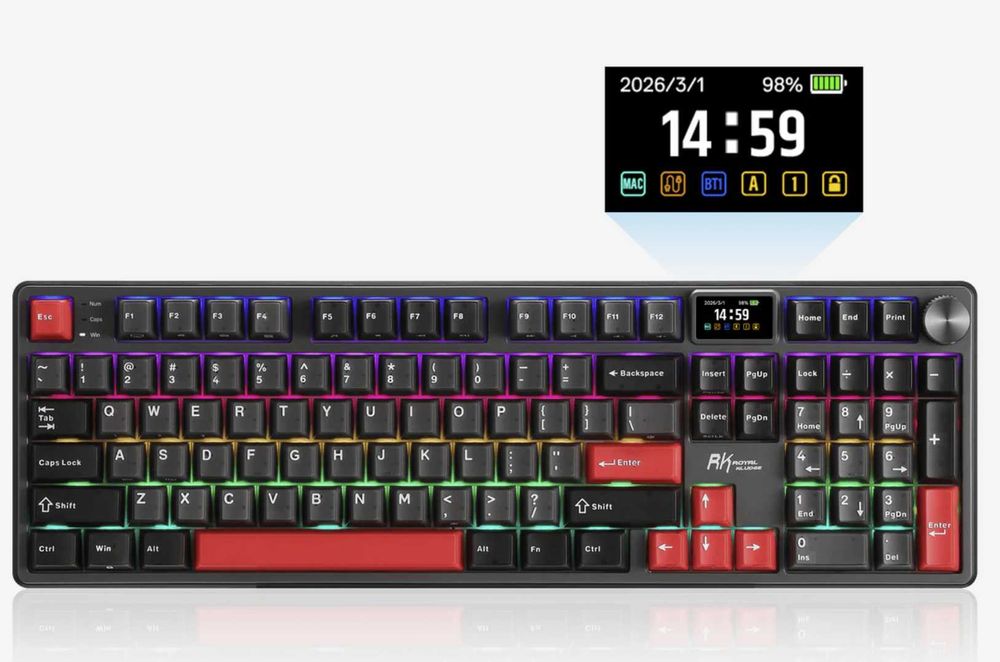 Tastatura Gaming Royal Kludge S104 Wireless Sigilata