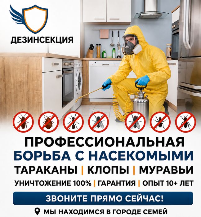 Дезинфекция в городе Семей