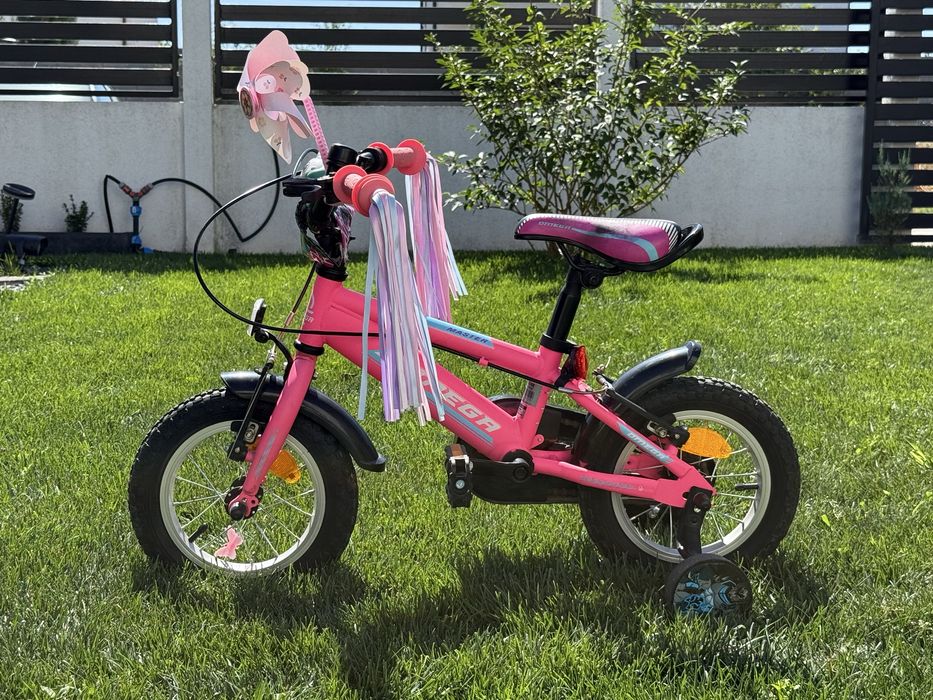 Bicicleta copii, fetite, roz