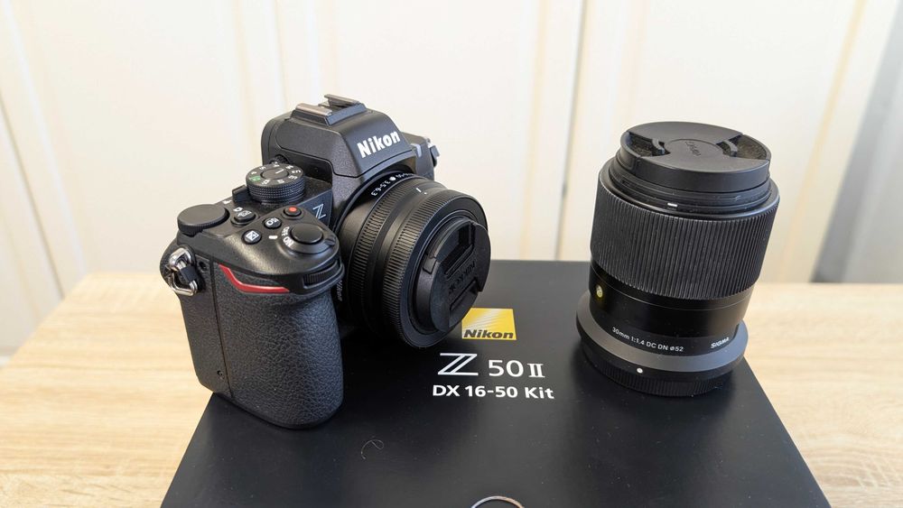 Nikon Z50ii kit cu obiectiv 16-50mm + SIgma 30mm f1.4