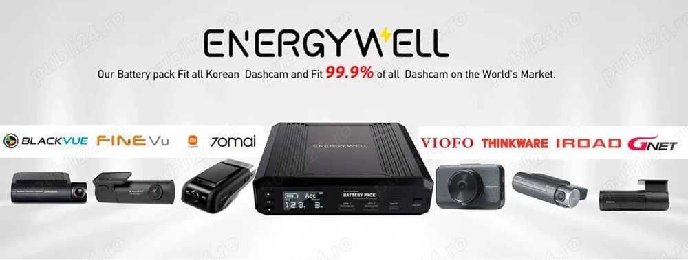 Baterie externă pentru camera auto ENERGY WELL P8 12V 12000 mAh