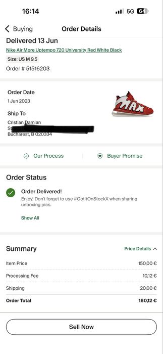 Nike Uptempo 720 Univ Red White Black