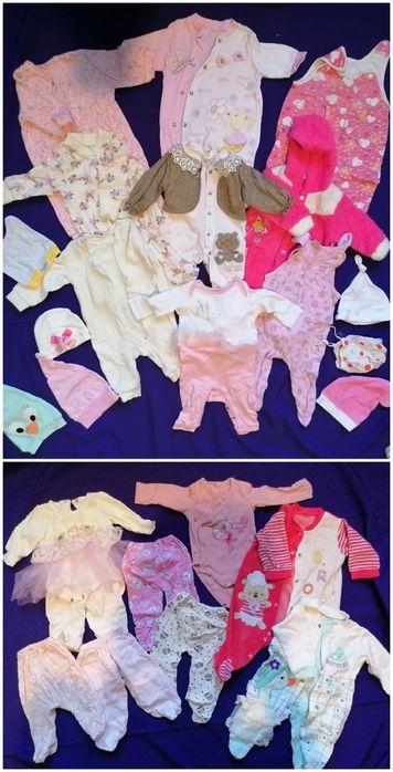 Одежда для девочек 0-6 месяцев