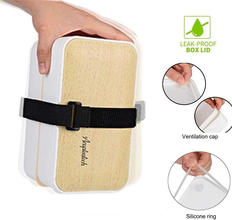 Bento Box кутия за храна 1200 мл Acupteatech, без BPA