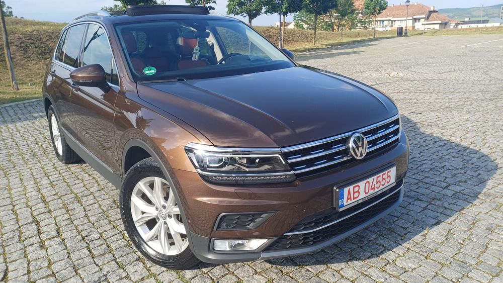 Vw Tiguan Highline DSG 2,0Tdi 150Cp Euro 6 Virtual Cockpit Matrix Panoramic Hedap Display Keyless Navigație Cameră marsalier
