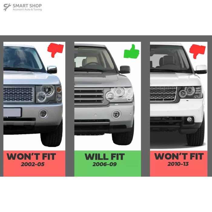 Sticle Far compatibil cu Land Range Rover III Vogue L322 (2006-2009) Clare