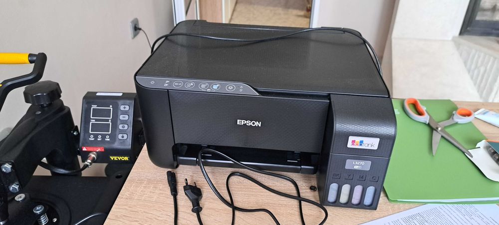 Сублимационен принтер със скенер + Гореща преса Vevor