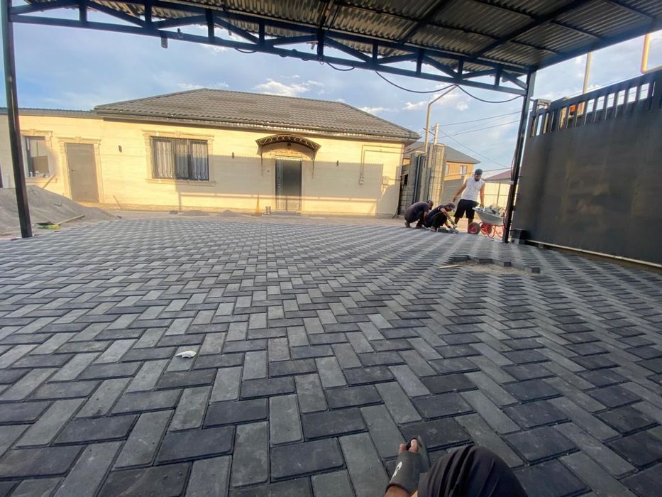 Укладка брусчатки