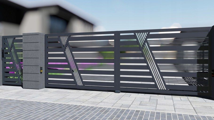 Хайтек ворота под ключ