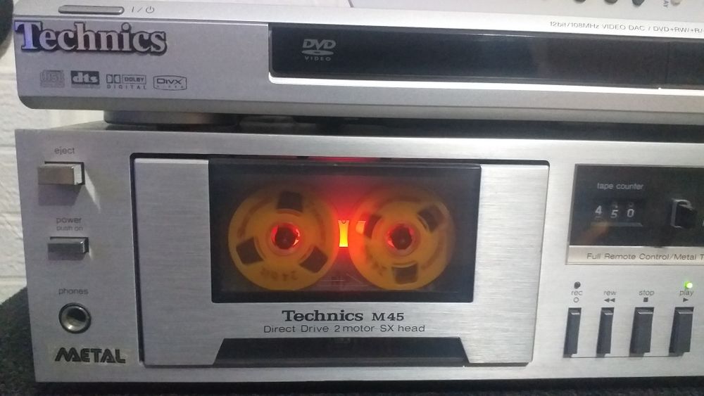 Technics M45 deck si dvd Sony DVP-NS32 telecomanda