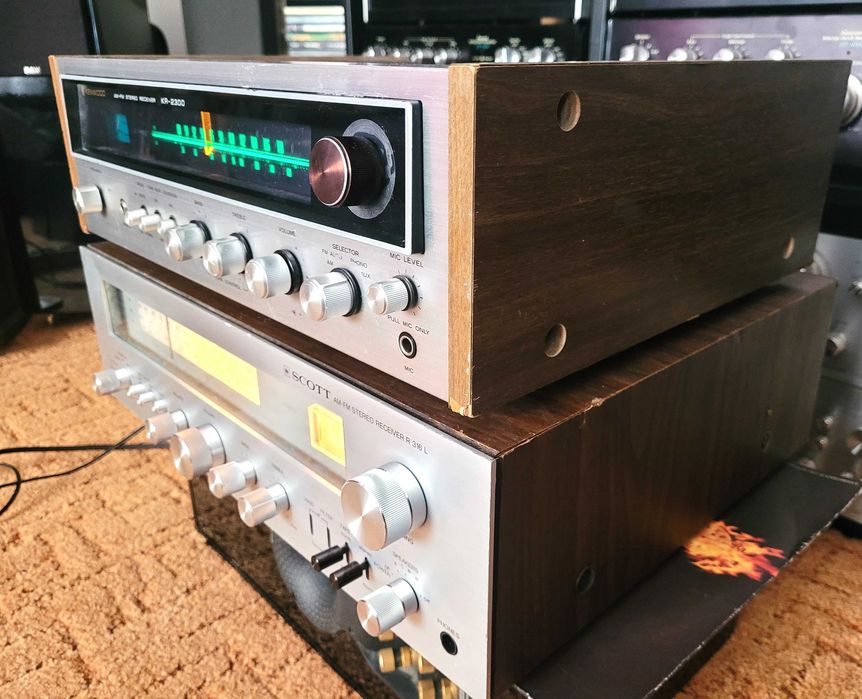 KENWOOD KR-2300 / SCOTT R 316L receivere amplitunere Hi-Fi vintage