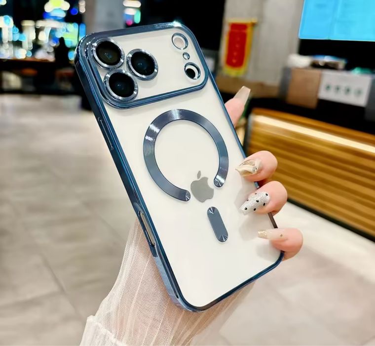 IPHONE 17 17 AIR 17 PRO 17 PRO MAX Husa Magsafe Lucioasa Protectie Cam