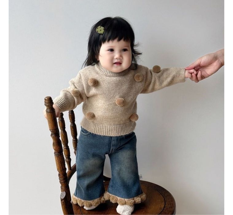 Свитер бежевый для девочек