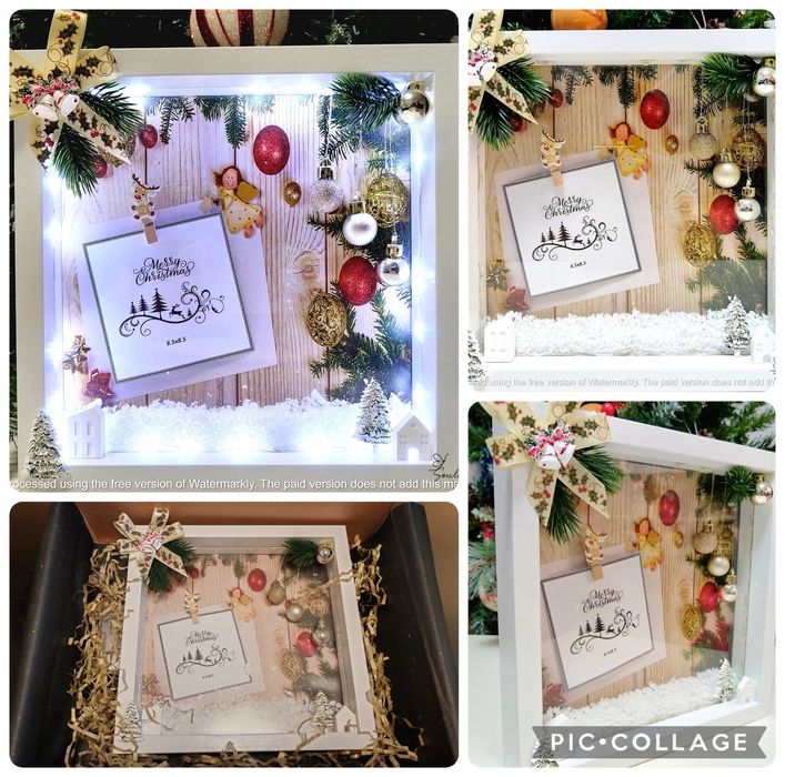 3D Коледна рамка с място за снимка