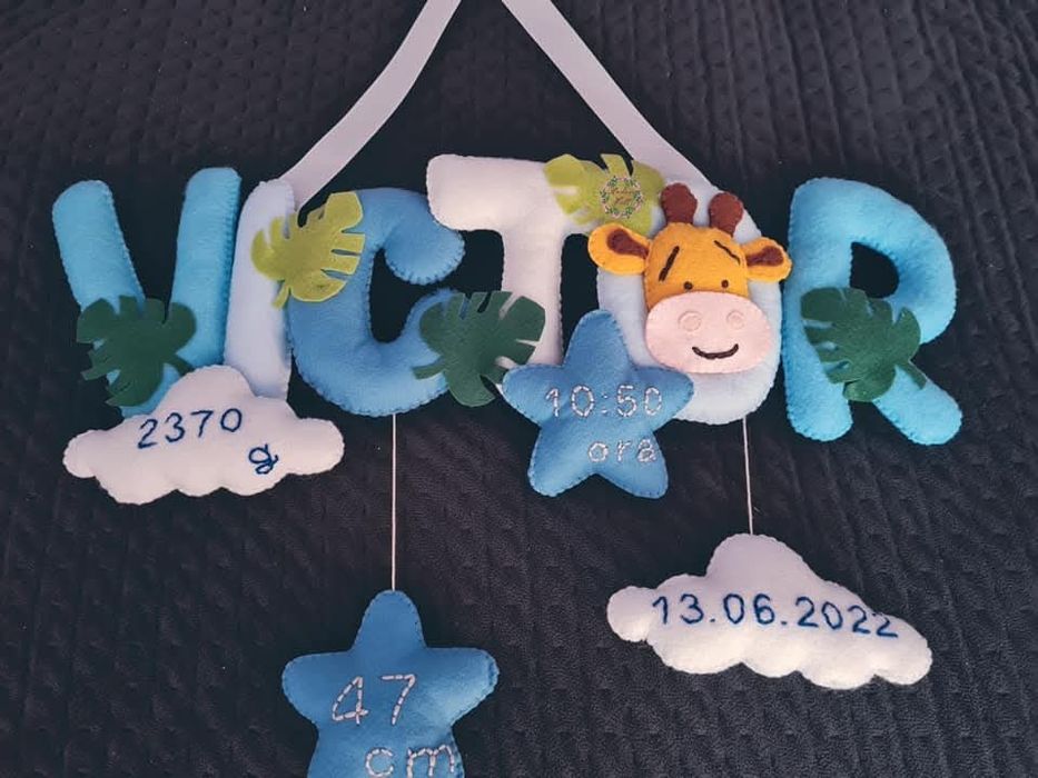 Nume personalizate din fetru