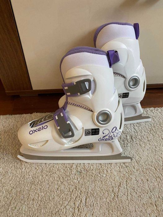 Като нови! Детски регулируеми кънки за лед Oxelo Номер 30 32 Decathlon