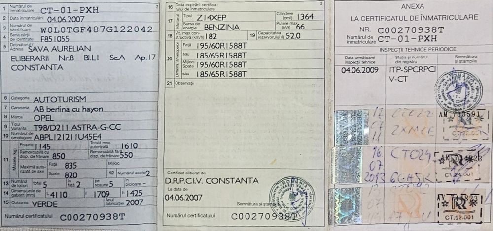 Opel Astra G 1.4 Benzină 2007 – Fiabilă, economică, întreținută