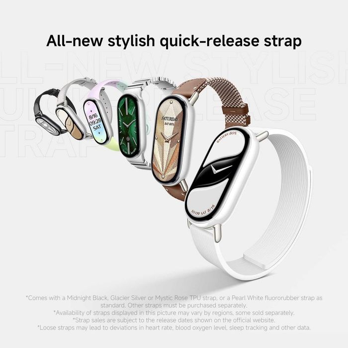 Смарт часовник Xiaomi Smart Band 10 AMOLED Бял смарт гривна [ЧИСТО НОВ]