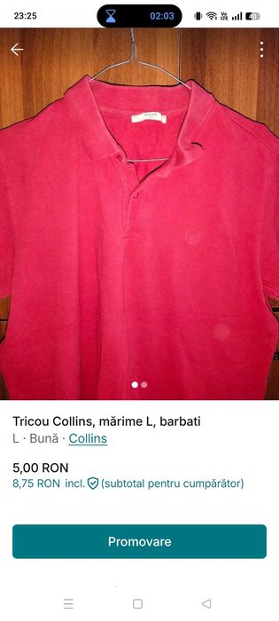 Tricou COLLINS mărime L barbati