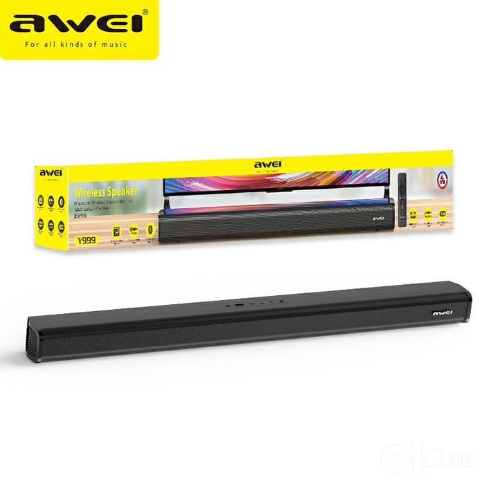 Саундбар Awei Y999 — мощный звук для домашнего кинотеатра, встроенный
