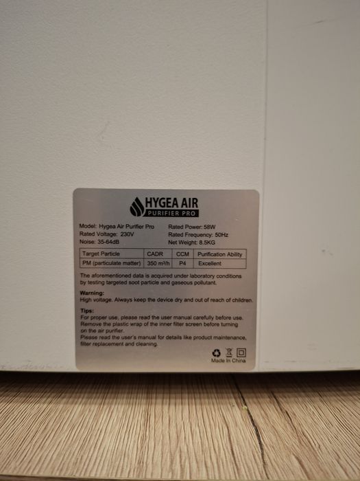 Hygea Air Purifier Pro