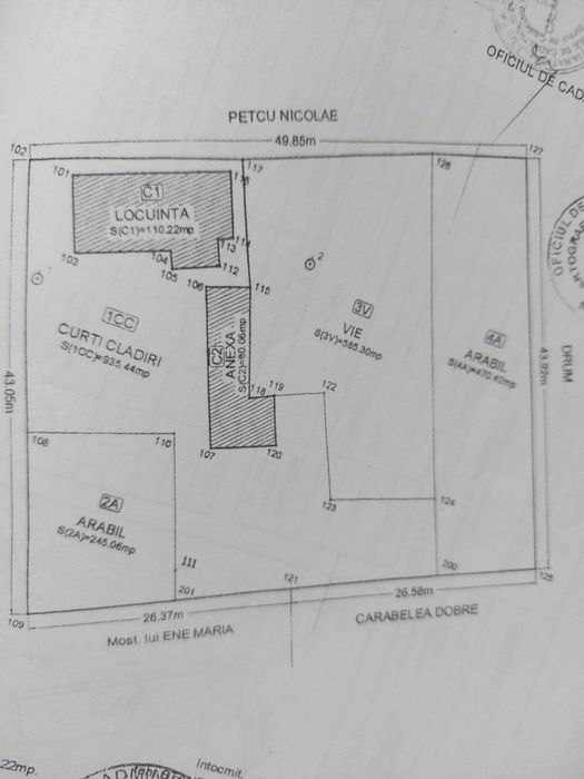 Teren de vanzare Borcea  / Calarasi