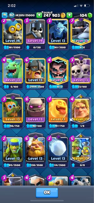 Продажа аккаунт Clash Royale