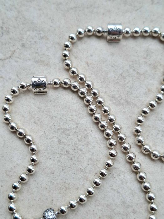 Сребърно колие и гривна ПАНДОРА