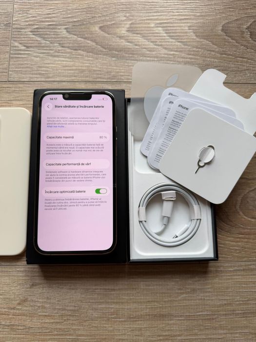 Iphone 13 Pro, 128gb, bat.80% - gold, ca nou
