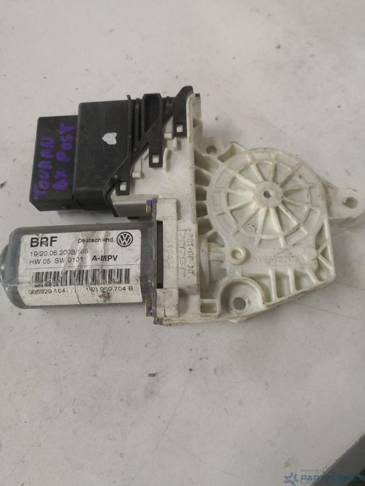 Motoras Macara Geam Dreapta Spate Volkswagen Touran (1T1, 1T2) [ 2003 - 2010 ] Oem 1K0959704B
