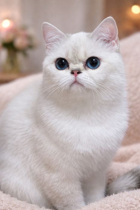 British Shorthair – fetiță superbă, ochi albaștri,