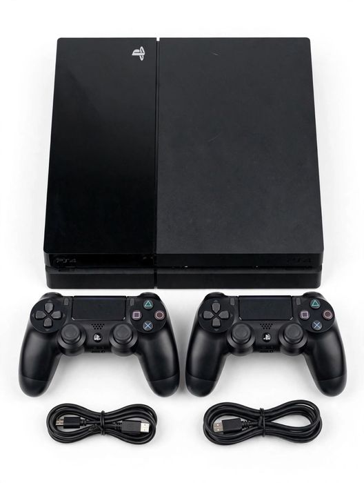 Vand PlayStation 4 Fat 500GB CUH-1116A + 2 Controllere Originale Negre - Functionala Perfect