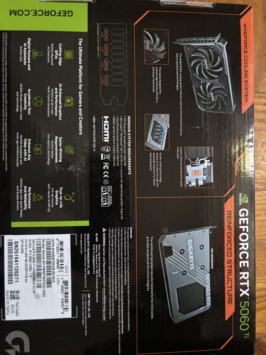 Geforce Rtx 5060 ti 8gb Gigabyte