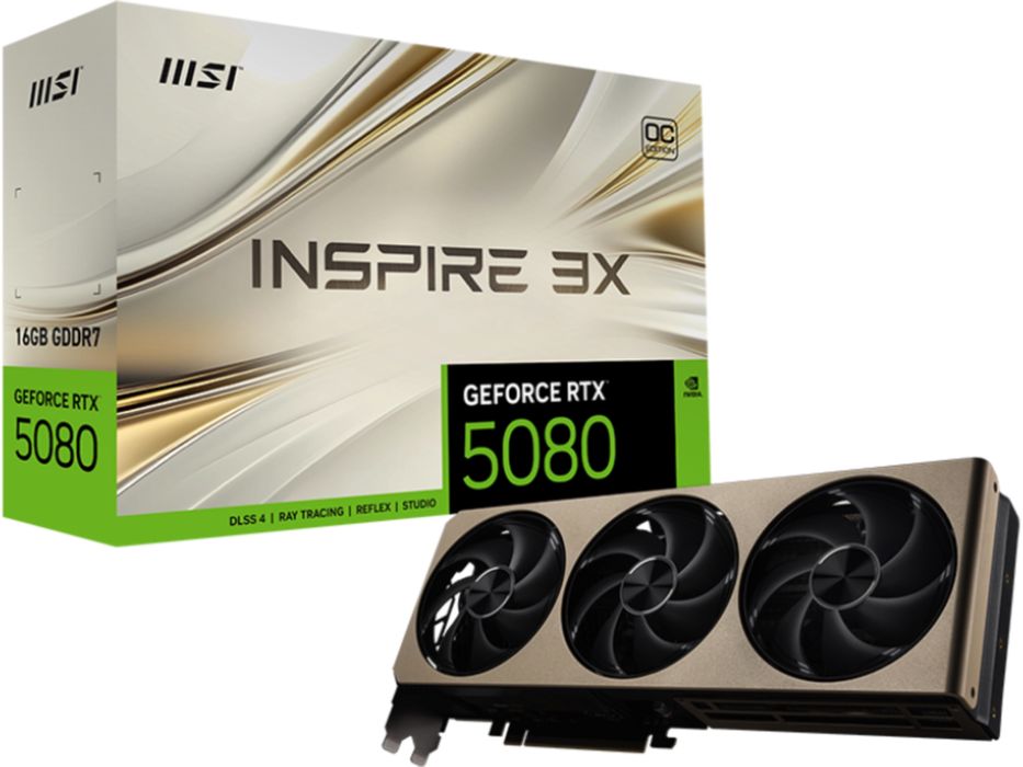 MSI GeForce RTX 5080 16G INSPIRE 3X OC