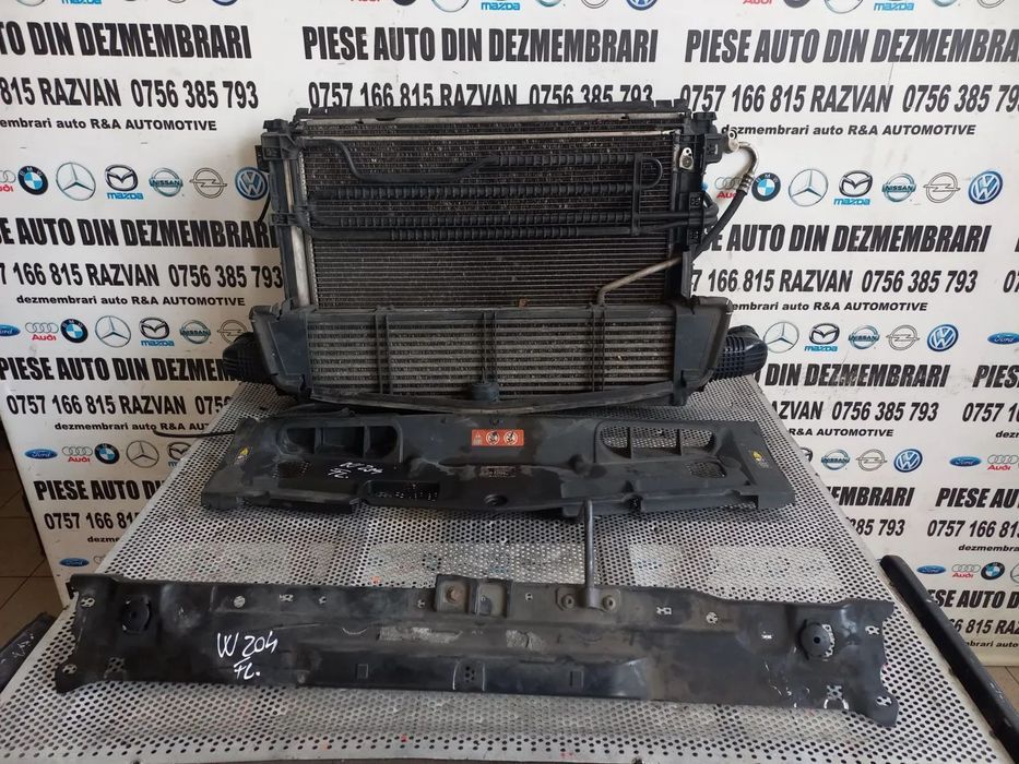 Grup Radiatoare Radiator Apa Clima Intercooler Termocupla Traversa Capota Trager Mercedes C Class W