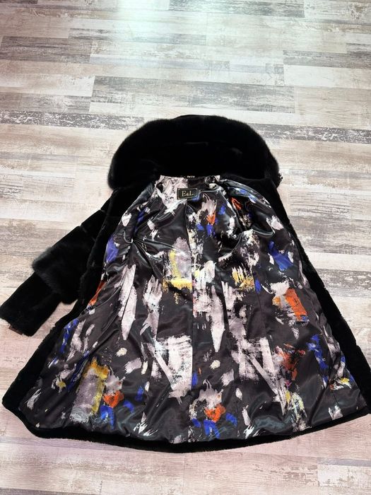 Blana naturala noua vizon cu mouton