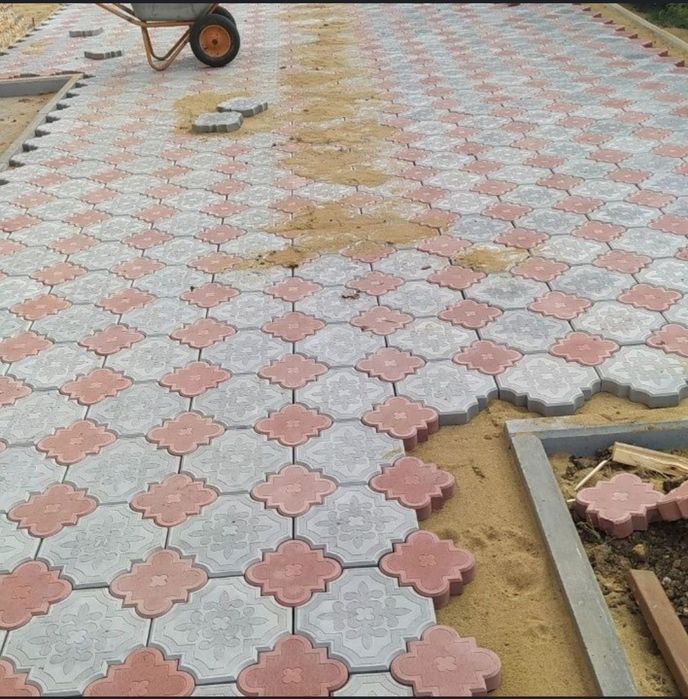 Укладка брусчатка,тротуарной плитки