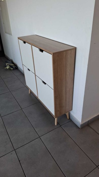 HOMCOM Dulap Pantofi cu 4 Sertare Rabatabile