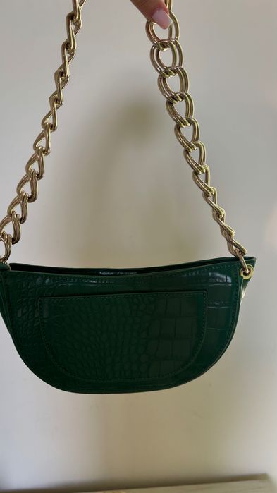Дамска чанта зелена Zara