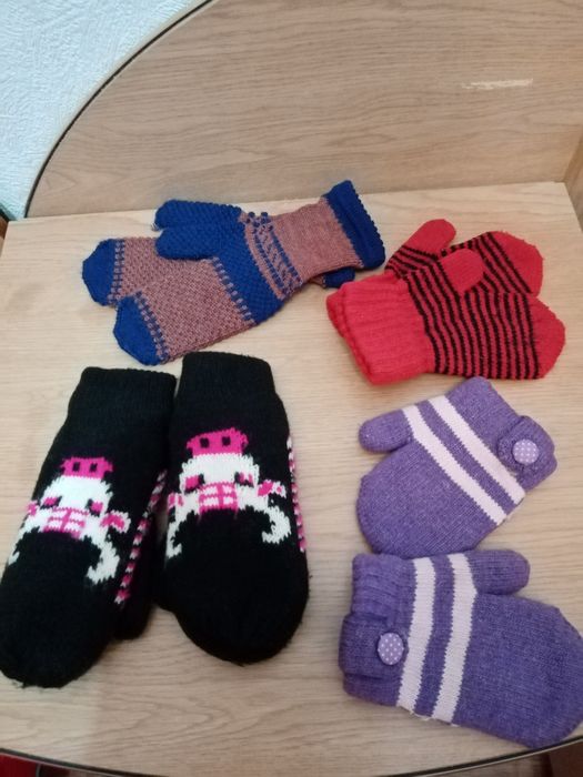 Варежки шапочки детские