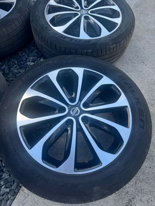 Jante originale Nissan Qashqai J10 R18 + anvelope vară Falken 215/55 R18 DOT 2022, 80% profil