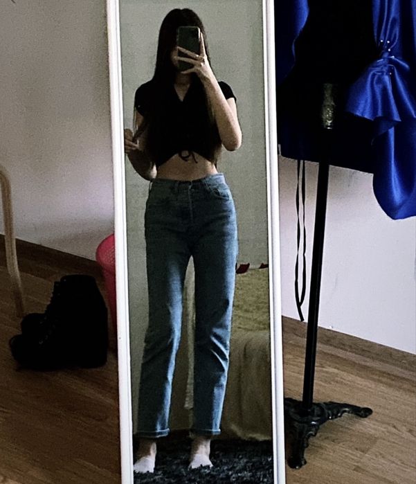 джинсы голубые levis