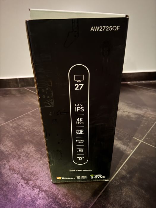 Monitor Alienware 360hz/180Hz Dual Resolution