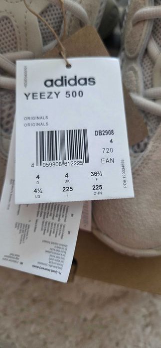 Adidas Yeezy 500,originali,marimea 36 2/3,culoare blush,noi,cu eticheta