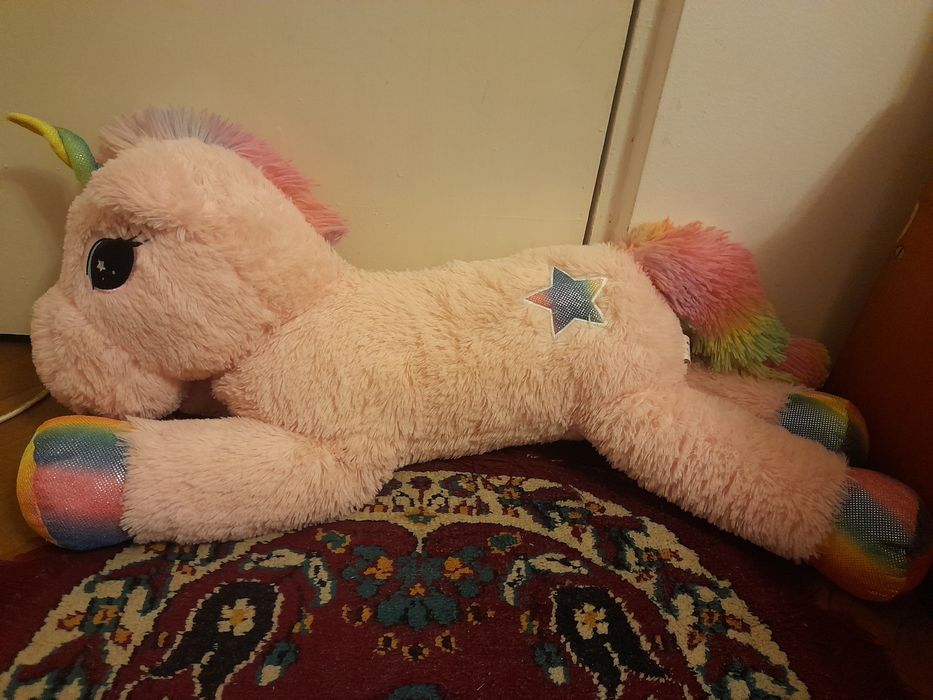 Pluș unicorn roz