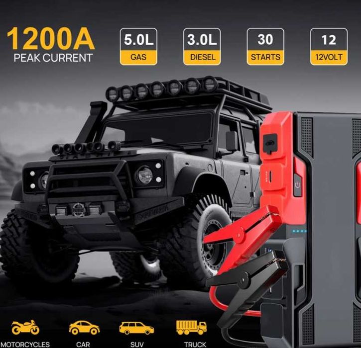 Бустер стартерно устройство за запалване преносим стартер с батерия